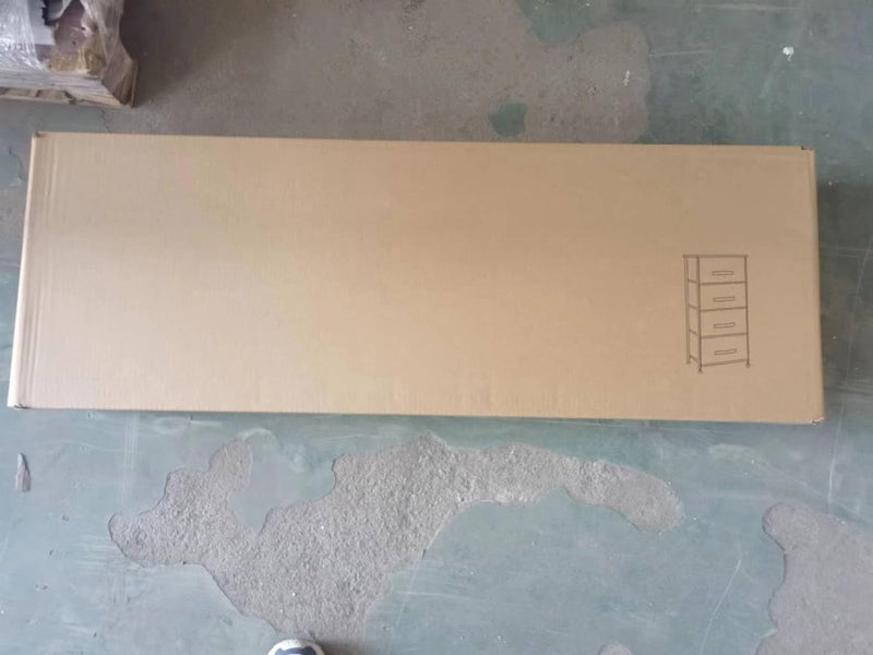 ladekast met 4 laden, organisatorisch meubilair, textiel opbergkast voor slaapkamer, woonkamer of - kleine ladekast met beige, 45 x 30 x 94 cm