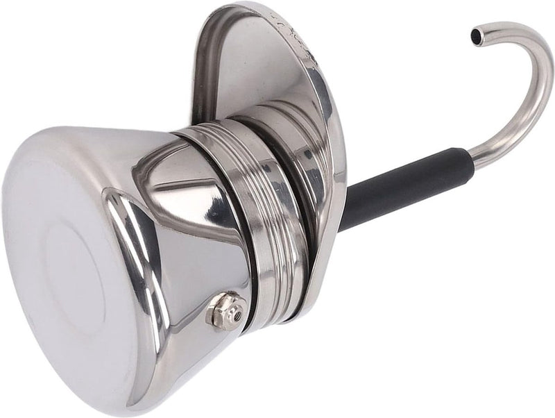 Mokkakan, 6,1 x 8,7 inch, met enkele uitloop, roestvrij staal, espressokoker, mini-fornuis, espressomachine, Italiaans type, espressokopjes, koffiezetapparaat