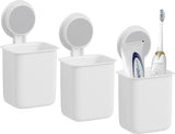 Zuignap tandenborstelhouder zonder boren, 3 stuks tandenborstelhouder muur tandenborstelhouder muur tandenborstelhouder houder tandenborstelhouder voor keuken en badkamer geschikt