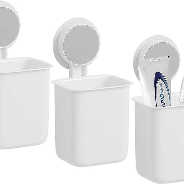 Equivera Tandenbekerhouder Zonder Boren, 2 Stuks, Aan De Muur Gemonteerde Tandenborstelhouder Met Magnetische Beker Elektrische Tandenborstelhouder Voor Het Gezin Tandenborstelbekerset Voor Badkamer Blauw Equivera Tandenbekerhouder Zonder Boren, 2 Stuks, Aan De Muur Gemonteerde Tandenborstelhouder Met Magnetische Beker Elektrische Tandenborstelhouder Voor Het Gezin Tandenborstelbekerset Voor Badkamer Blauw