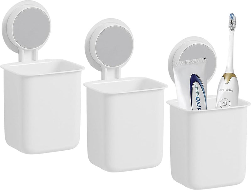 Zuignap tandenborstelhouder zonder boren, 3 stuks tandenborstelhouder muur tandenborstelhouder muur tandenborstelhouder houder tandenborstelhouder voor keuken en badkamer geschikt