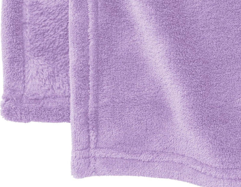 extra zachte badjas met capuchon van knuffelfleece - in moderne kleuren en verschillende maten - Unisex & kuitlengte