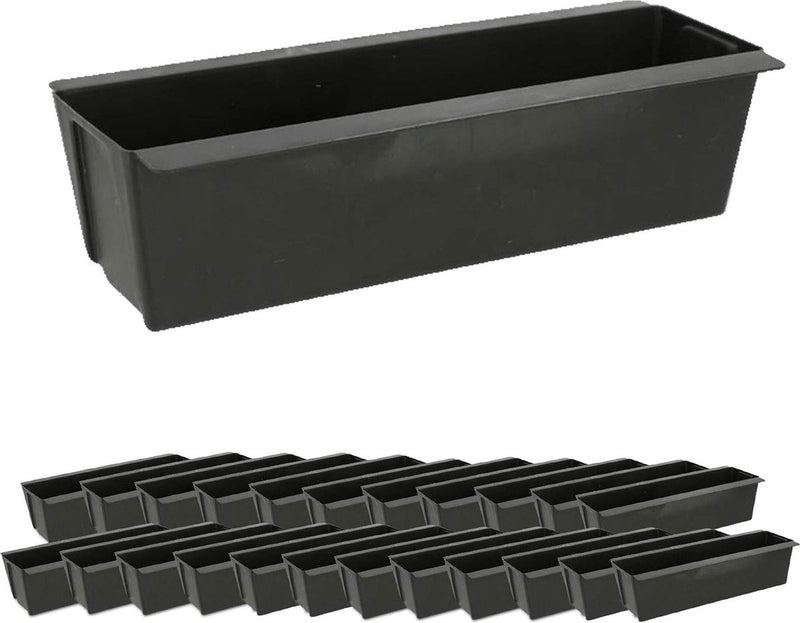 Plantenbak geschikt voor europallets, set van 24 kunststof, plantenbak, breedte 38 cm (1 x set van 24 plantenbakken, breedte 38 cm)