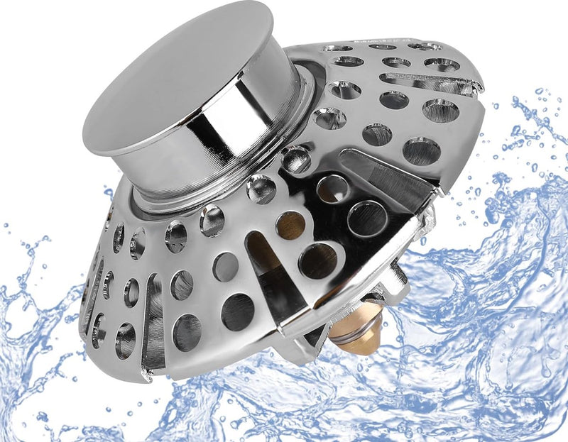 Gootsteen Afvoer Pop Up Spoelbak Badkamer Afvoer Plug Volledig Metalen Flip Afvoer Anti Blokkeren Haar Afvoer Anti Geur Geblokkeerd 36-45mm