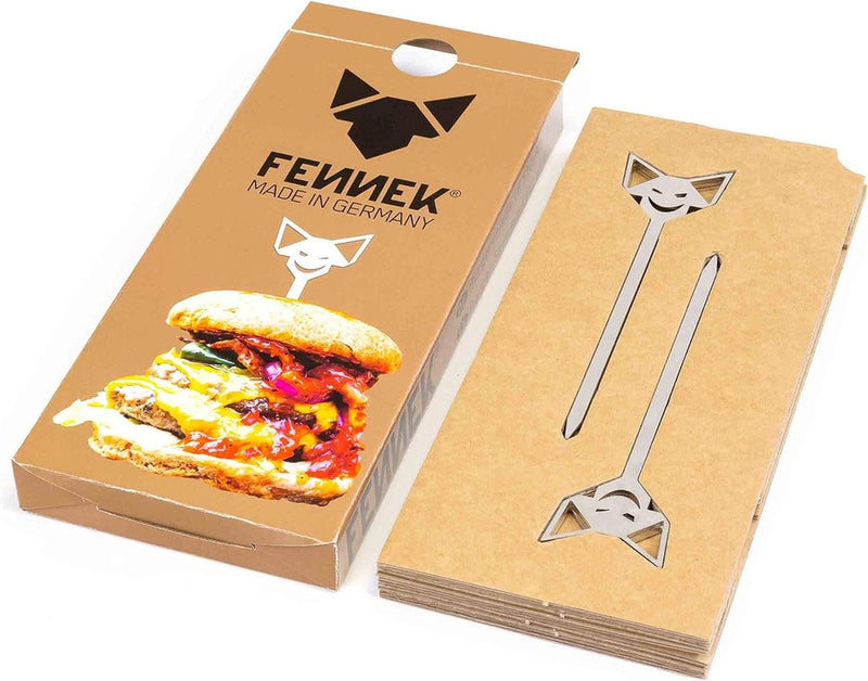 Burgerspiesen 6 stuks | Grillaccessoires van roestvrij staal | Made in Germany