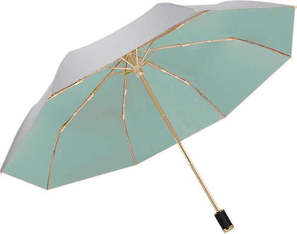 Zonbescherming UV-paraplu Opvouwbaar Handig compact 8 ribben bieden UPF 50+ bescherming en blokkeren effectief 99% van de UVA-UVB-schermen voor wandelen, backpacken, strand, groen