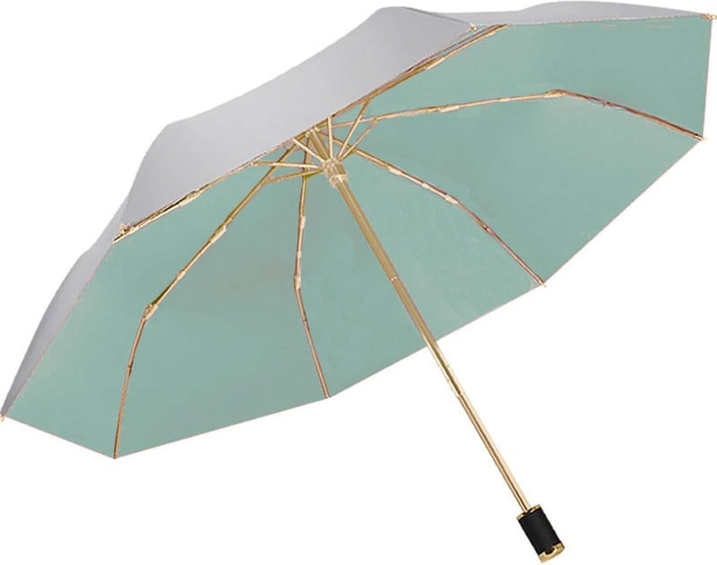 Zonbescherming UV-paraplu Opvouwbaar Handig compact 8 ribben bieden UPF 50+ bescherming en blokkeren effectief 99% van de UVA-UVB-schermen voor wandelen, backpacken, strand, groen