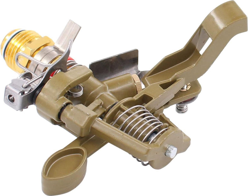 Sprinkler Tuingazonsproeier, grote oppervlakken, impulssproeier, gazonsproeier, sproeier, cirkelsproeier, 360 graden met grondpen, voor alle gangbare tuinslangen, tuinirrigatie