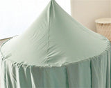 Bedhemel babybed, muggennet voor kinderen, kanten baldakijn, meisjes, prinses, hemelbed, bedgordijn voor spel, lezen, slaapkamer, kleedkamer (groen)