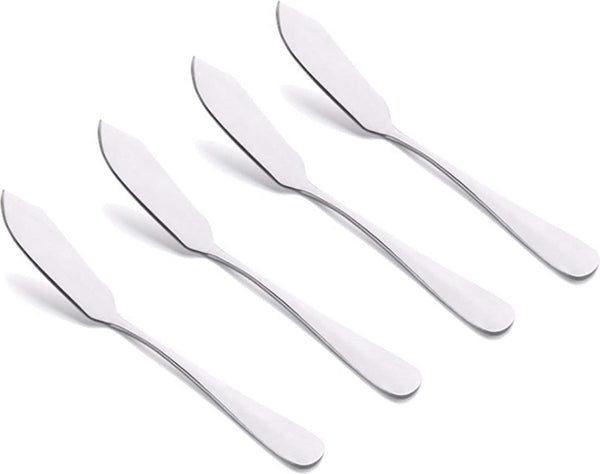 4-delige botermessenset, roestvrijstalen botersmeermessenset, 15 cm, kaasspatelset, sandwichkruidenjamspatel voor keuken, restaurant