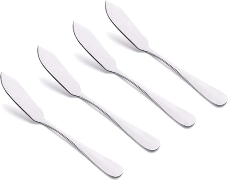 4-delige botermessenset, roestvrijstalen botersmeermessenset, 15 cm, kaasspatelset, sandwichkruidenjamspatel voor keuken, restaurant