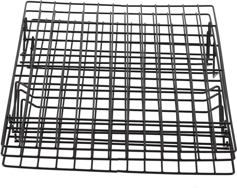 Afkoelrooster, roestvrij stalen cakekoeler met anti-aanbaklaag, stapelbaar bakrek voor koekjes, cake, brood, 3-delig, 34 x 24,5 x 19,5 cm