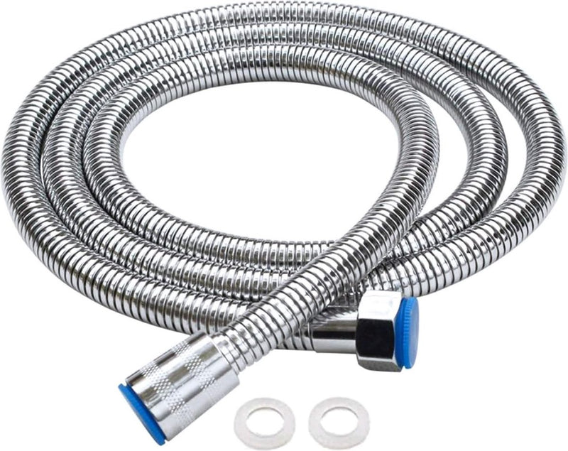 1,5 m premium doucheslang van roestvrij staal, flexibele doucheslang met afdichtingen voor handdouche, handdouchekop, chroom