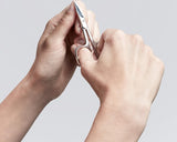 Nagelschaar en huidschaar voor vingers en teennagels, combi-schaar voor nauwkeurige snit, van gepolijst roestvrij staal, 90 mm