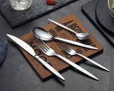 30-delige bestekset, roestvrijstalen bestekserviceset, hoogglans gepolijst, vaatwasmachinebestendig (set voor 6 personen)