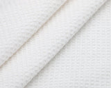 Set van 6 handdoeken wafelpique, 100% katoen, 50x70 cm, wit