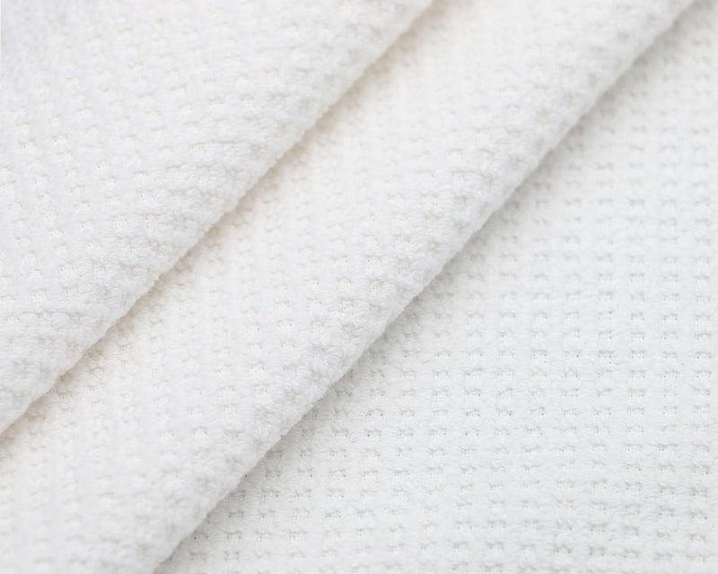 Set van 6 handdoeken wafelpique, 100% katoen, 50x70 cm, wit