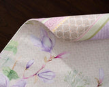 Placemats van 100% katoen, set van 4, 33 cm x 48 cm, decoratieve, wasbare paasplacemats voor diners, bruiloften, magnolia-ochtend - lente/zomer