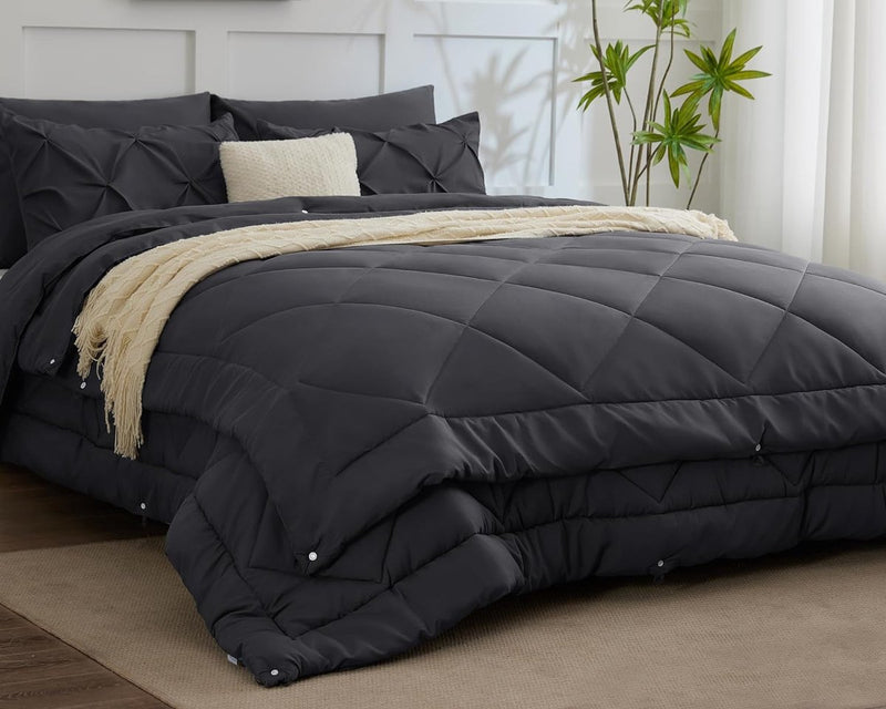 Dekbed 135 x 200 cm 4 Seizoenen 2-delig Grijs - All Season Dekbed 135 x 200 cm 300 g/m² Zomerdekbed 135 x 200 150 gsm = Winterdekbed 450 gsm, Dekbed 200 x 135 cm voor Vier Seizoenen/Zomer/Winter