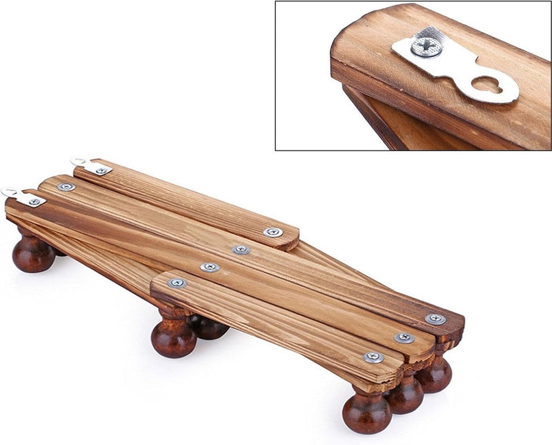 Garderobelijst, hout, garderoberek met 10 stiften, uitbreidbaar, kledinghaken, accordeon, wandhanger, garderobehaken voor het ophangen van mantels, hoeden, sjaal