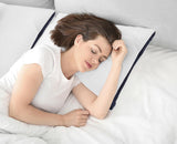 Hoofdkussen (set van 2), 60 x 60 cm, slaapkussen, geborstelde stof, overtrek, bedkussen, premium kwaliteit, zacht en ademend kussen, marineblauw