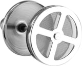 melkopschuimer 400 ml / 800 ml roestvrij staal handschuimer voor handmatige melkopstelling, schuim mengkraan met twee mazen, ideaal voor koffie, latte, warme chocoladekoffie, cappuccino, opschuimer, 800ml