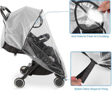 Regenhoes kinderwagen, kinderwagen regenhoes universeel, regenhoes buggy, reisweerbescherming voor winddicht, waterdicht, bescherming tegen zon, stof, sneeuw