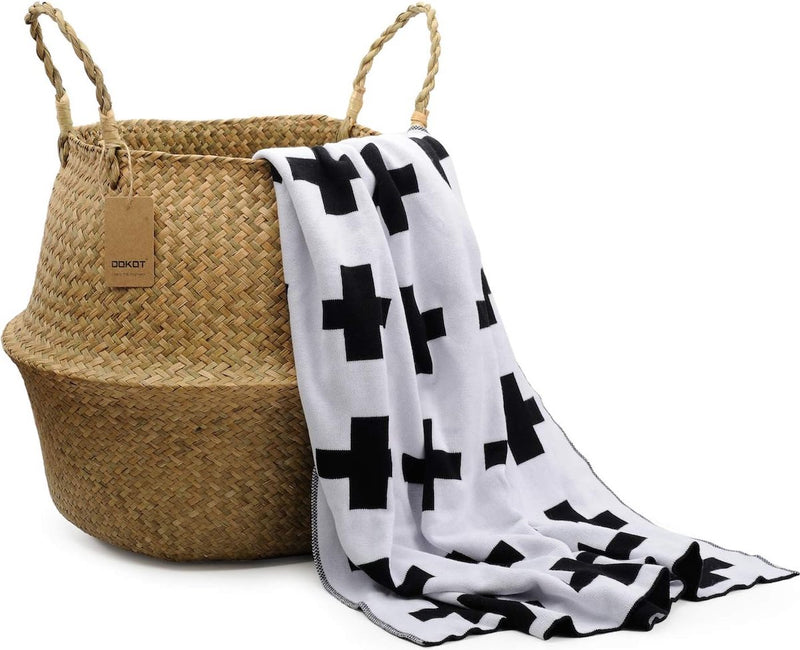 Natuurmand, zeegras, opbergmand, bloempot, geweven, wasmand met handvat, opvouwbare buikmand, speelgoed opslag