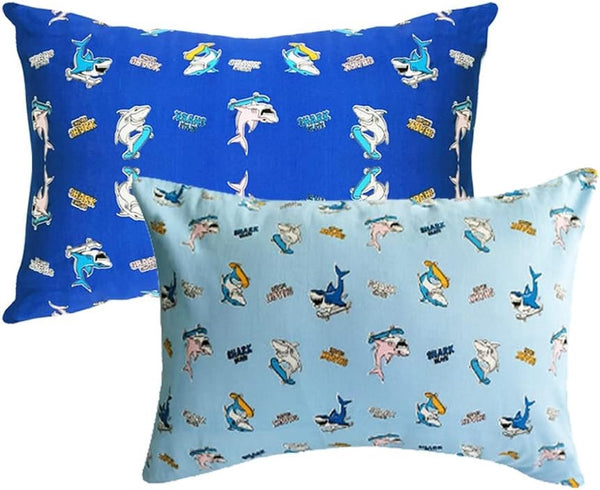 Kinderkussenhoes, 2 stuks, 100% katoenen babykussensloop, 40 x 60 cm kussensloop, zacht, ademend voor jongens en meisjes, beddengoed, babykussensloop met envelop