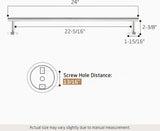 Handdoekhouder badkamer handdoekhouder roestvrij staal 18/8 badhanddoekhouder 61 cm handdoekhouder wandmaanden geborsteld