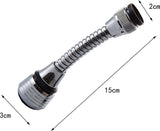 2 stuks flexibele kraanbeluchter, kraanverlenging, kraanbeluchter, voor kranen en douches in de meeste keukens, badkamers, bars en toiletten (2 modi)