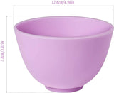 5 stuks siliconen gezichtsmasker kom, schaal voor huidverzorging, draagbare siliconen schaal, silicagel, voor doe-het-zelf gezichtsmasker, gezichtsverzorging, schoonheidssalon gereedschap,