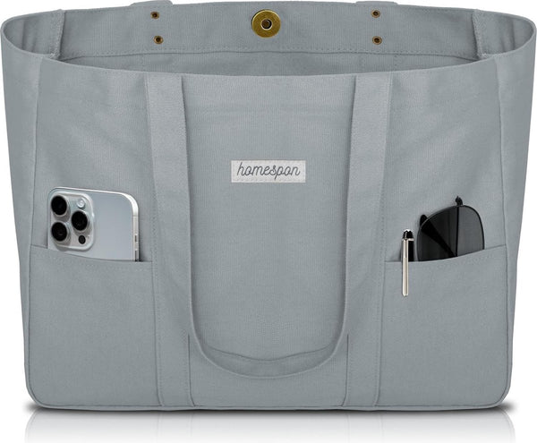 anvas Tote Bag dames handtas grote shopper tassen schoudertas met laptopvak