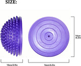 2 stuks balansegel halve bal met luchtpomp, grote gymnastiekegel, fitness, treepsteen, yoga, balansbal voor kinderen en volwassenen, balanstraining, coördinatietraining