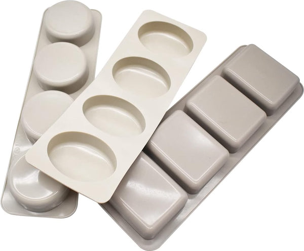 3 stuks zeepvormen siliconen handgemaakte siliconen vorm zeepvorm DIY vormpjes cakevormen chocolade zeepgietvorm voor zeep maken muffins ijsblokjes