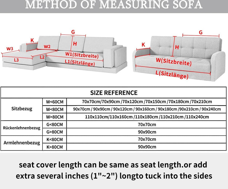 Bankhoes, bankovertrek, 1/2/3/4-zits, L-vorm, hoekbank, universele antislip bankovertrek, solide dikke gestructureerde bankbeschermer voor woonkamer