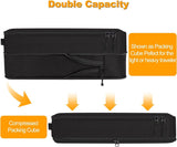Compressieverpakkingsblokjes, set van 8, reisverpakkingsblokjes voor handbagage, compressiekofferorganizer, tassenset en reisblokjes (8 stuks, zwart)