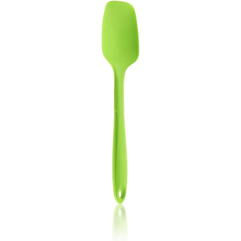 Lepel voor restjes, Flex Spoon M, Premium Food Silicone met roestvrijstalen kern, in een kleurrijke doos (Limoen, Individuele Flex Lepel)