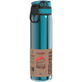 drinkfles, 600 ml, lekvrij, met één hand, veilige vergrendeling, vaatwasmachinebestendig, klapdeksel, draaggreep, gemakkelijk te reinigen, duurzaam en krasbestendig