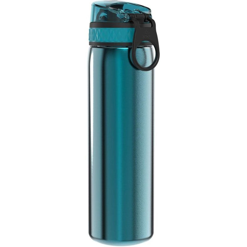 drinkfles, 600 ml, lekvrij, met één hand, veilige vergrendeling, vaatwasmachinebestendig, klapdeksel, draaggreep, gemakkelijk te reinigen, duurzaam en krasbestendig