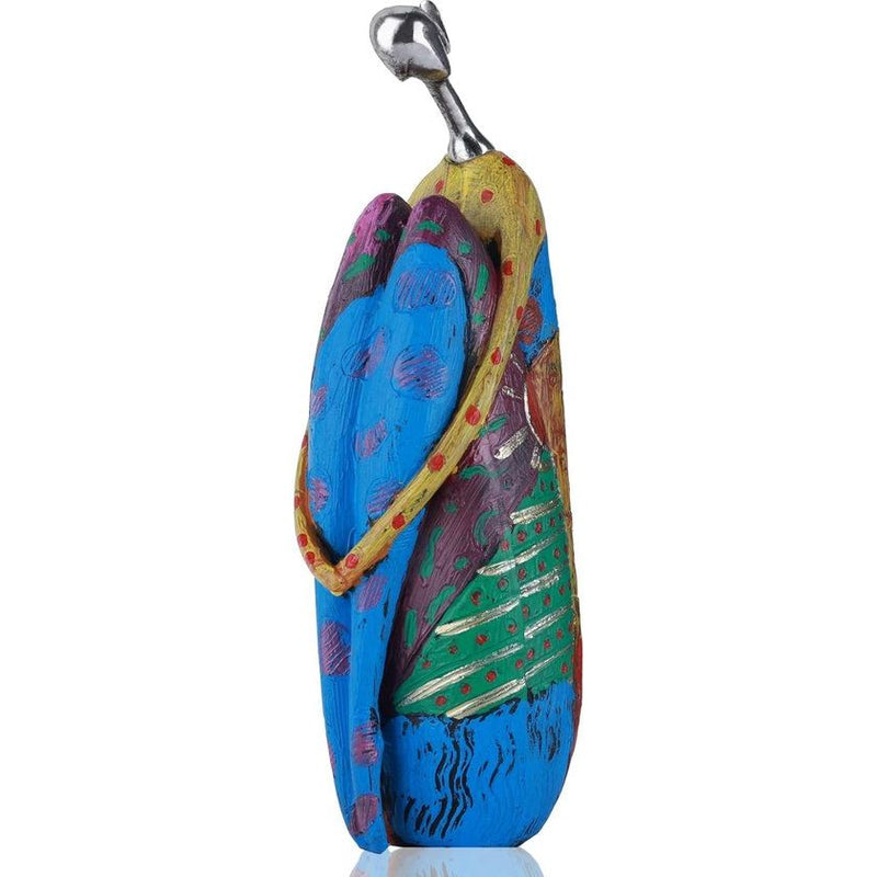 Beelden en sculpturen abstracte yoga kunst vrouw, creatief full-colour olieverfschilderij kunst vrouw standbeeld, moderne woonkamer veranda centerpieces boekenplank ingangen desktop decor ambachten (stijl A)