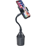 Universele telefoonhouder voor bekerhouder, blikjeshouder mobiele telefoon voor auto cup mount voor smartphones tot 8,4 cm, zwart