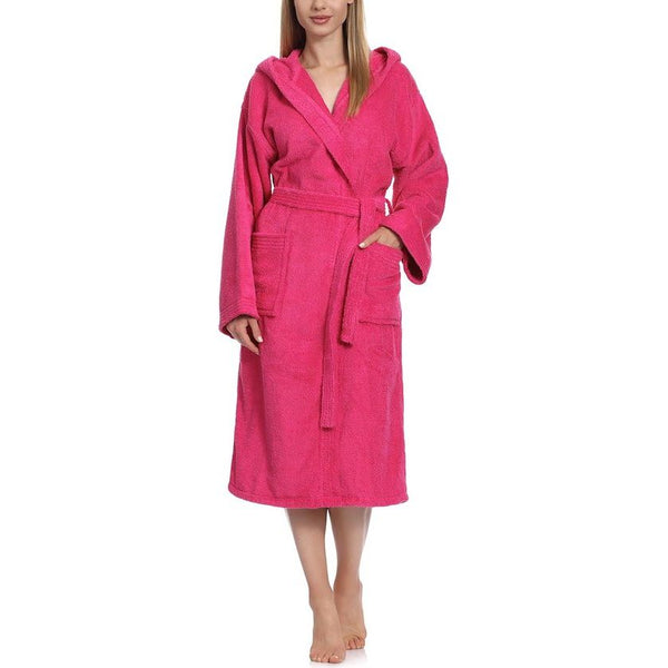 Badjas van 100% katoenen badstof
