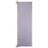 Bankkussen, voor binnen en buiten, 120 x 40 x 4 cm, geverfd, waterafstotend, grijs