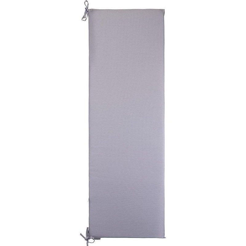 Bankkussen, voor binnen en buiten, 120 x 40 x 4 cm, geverfd, waterafstotend, grijs