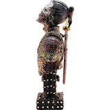 Hars Undead Japanse Samurai Zombie Buste Standbeeld Sculptuur Ornament Figuur Craft voor Thuis Woonkamer Veranda Decoratie Bureau T Gift