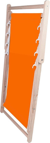 Ligstoel, hout, beukenhout, inklapbaar, voor zelfmontage, zonnestoel, strandstoel, tuinligstoel voor tuin, zwembad, camping, strand, bars, cafés, hotels, tot 130 kg, verstelbaar, 4 standen