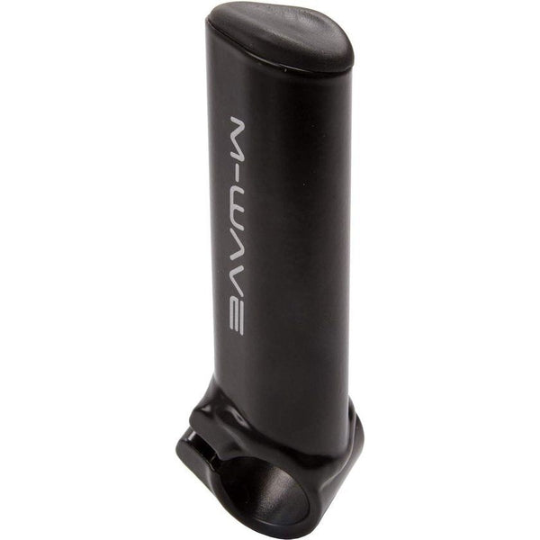 Korte stuurhoorntjes - fietsstuur extra handgrepen van aluminium | 13 cm lengte | met anatomische kunststof kap | barends | fietsstuurhoorntje in mat zwart