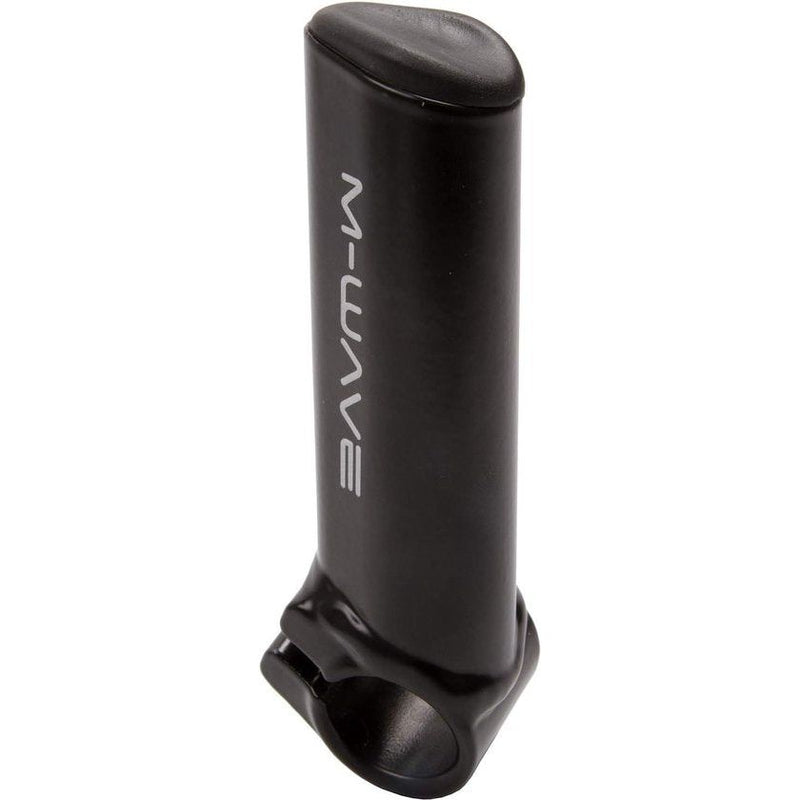 Korte stuurhoorntjes - fietsstuur extra handgrepen van aluminium | 13 cm lengte | met anatomische kunststof kap | barends | fietsstuurhoorntje in mat zwart