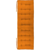 Bankkussen, outdoor/indoor, 27 stiksels, ca. 140 x 40 x 4 cm, oranje